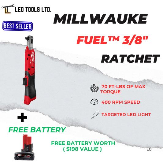 Milwaukee 3053-20 Tool M12 12V Lithium-Ion 3/8 in. Cordless Ratchet (Tool Only)