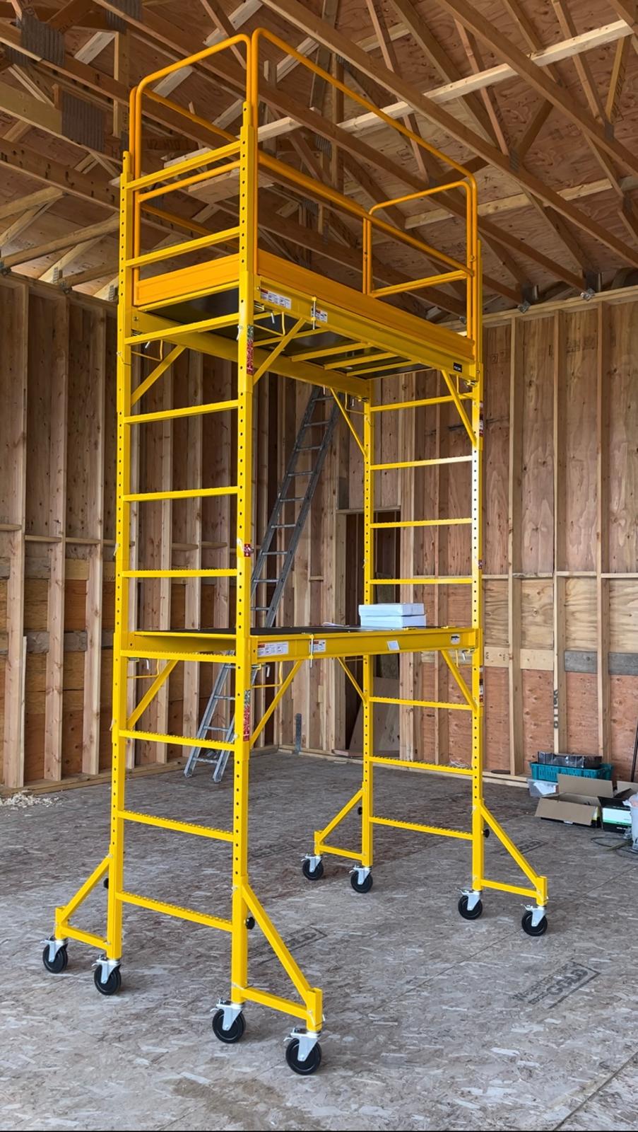 ROK 12 ft. Scaffolding with Trap Door 1000 lbs. max load capacity