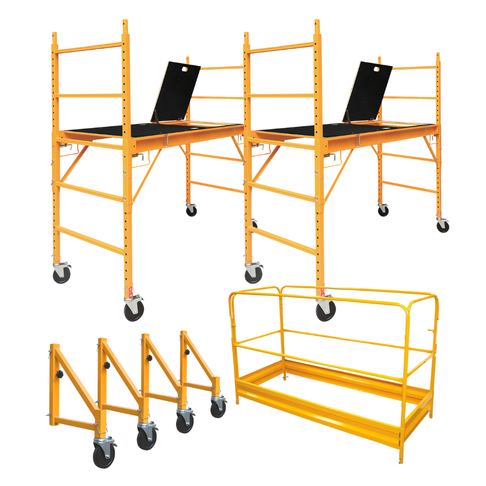 ROK 12 ft. Scaffolding with Trap Door 1000 lbs. max load capacity