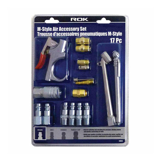 ROK 14923 17pc M-Style Air Accessory Set