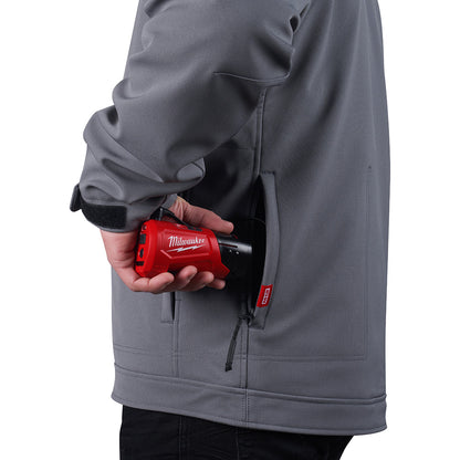 Milwaukee 204G-21XL M12 Heated TOUGHSHELL Gray Jacket Kit - Extra Large