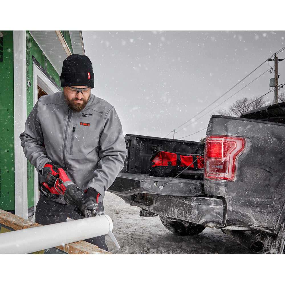 Milwaukee 204G-21XL M12 Heated TOUGHSHELL Gray Jacket Kit - Extra Large