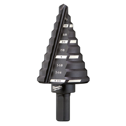 Milwaukee 48-89-9205 #5 Step Drill Bit (1/4in - 1-3/8in) - 10 Steps
