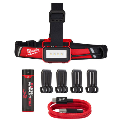Milwaukee 2115-21 REDLITHIUM USB 600 Lumen Low-Profile Headlamp