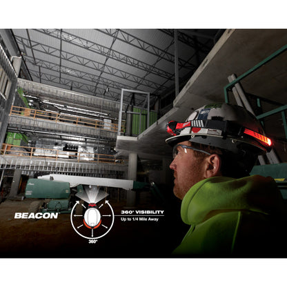 Milwaukee 2116-21 REDLITHIUM USB BEACON 600lm Hard Hat Light