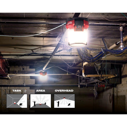 Milwaukee 2146-20 M18 RADIUS LED Compact Site Light with ONE-KEY (Tool Only)