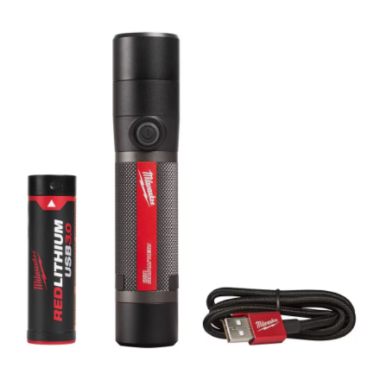 Milwaukee 2160-21 800 Lumens LED USB Rechargeable HP Fixed Focus Flashlight