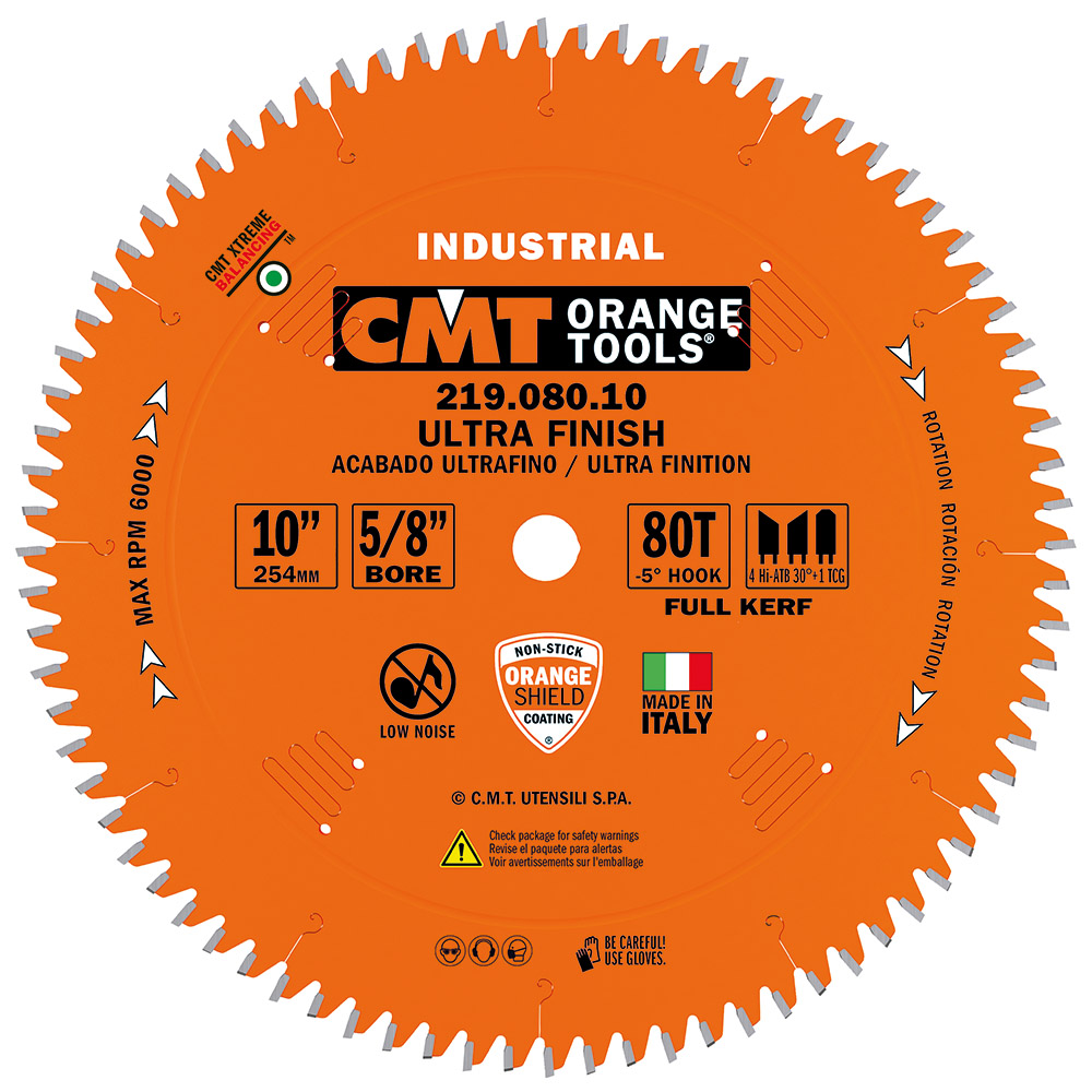 CMT 219.080.10 Carbide Fine Cut Miter/Radial Arm Saw Blades