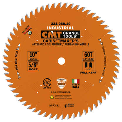 CMT 221.060.10 Cabinetshop Blade 10″ X 60 5/8″ Bore