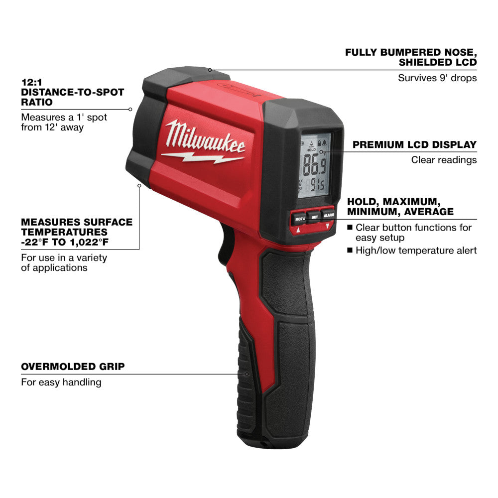 Milwaukee 2268-20 12:1 Infrared Temp-Gun