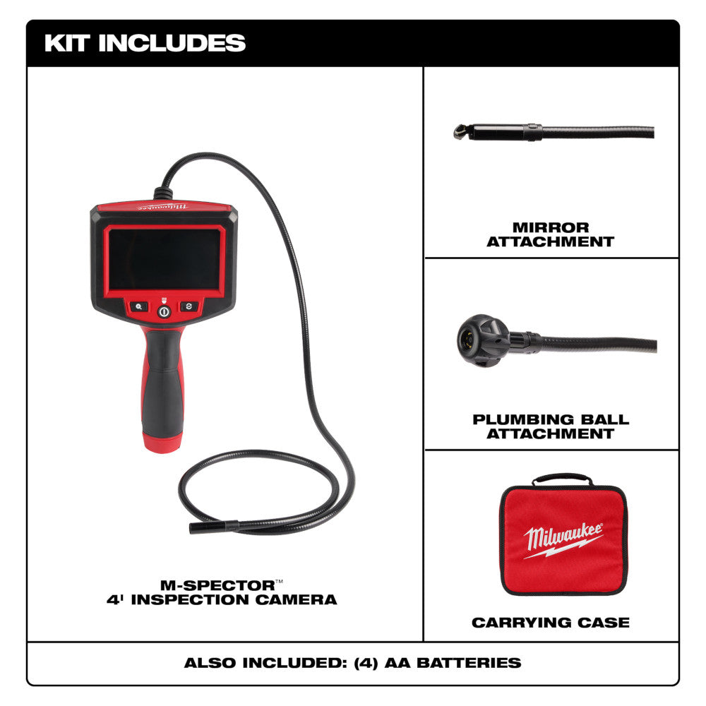 Milwaukee 2319-20 M-Spector 4' Inspection Camera