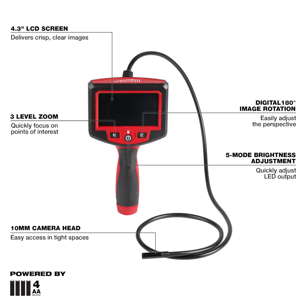 Milwaukee 2319-20 M-Spector 4' Inspection Camera