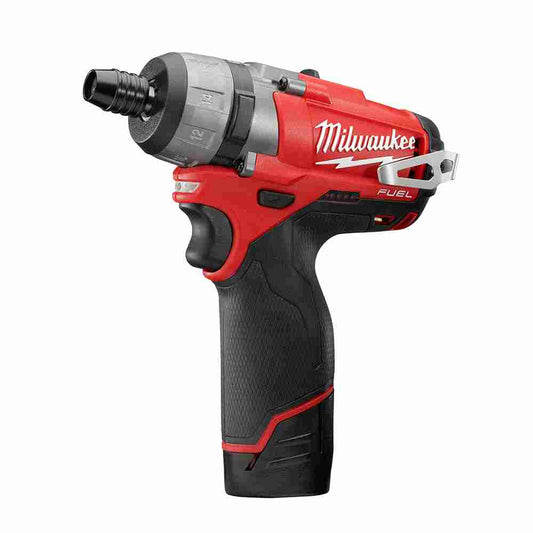 Milwaukee 2402-22 M12 FUEL Cordless Brushless 1/4in Hex 2-Speed Screwdriver Kit