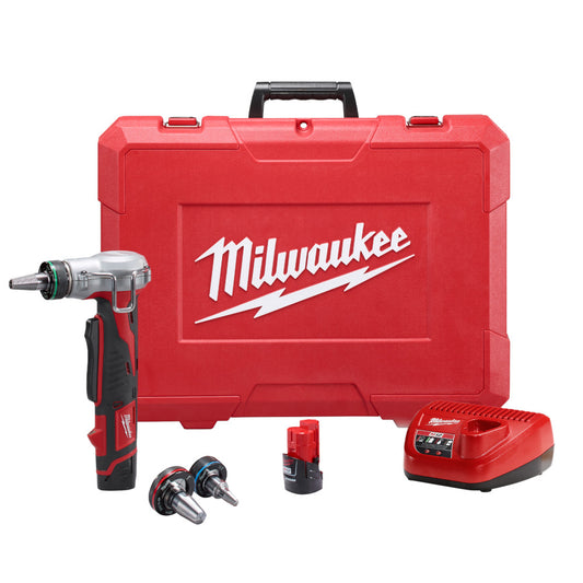 Milwaukee 2432-22 M12 Cordless Brushless 3/8in-1in ProPEX Expansion Tool Kit