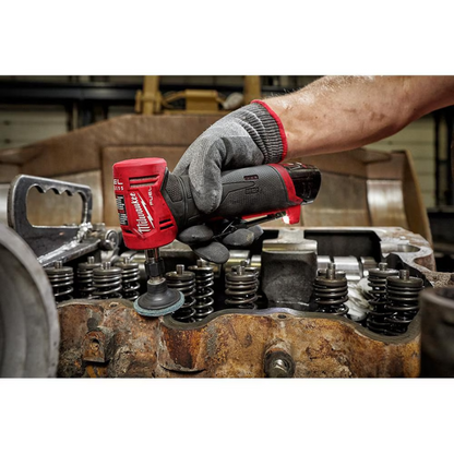 Milwaukee 2485-22 M12 FUEL 12V Lithium-Ion Brushless Cordless 1/4" Right Angle Die Grinder Kit with (2) 2.0Ah Batteries