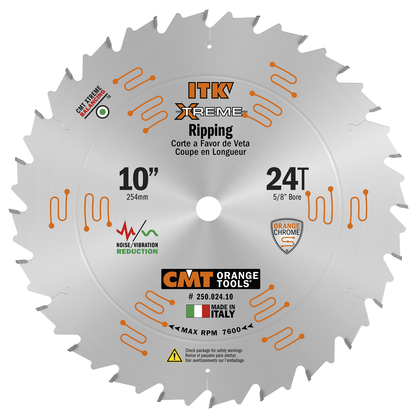 CMT 250.024.10 “ITK” Industrial Thin Kerf Saw Blades