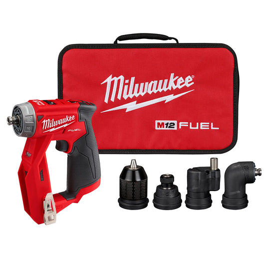 Milwaukee 2505-20 M12 FUEL Cordless Brushless 4-In-1 Installation 3/8in Drill Driver (Tool Only)
