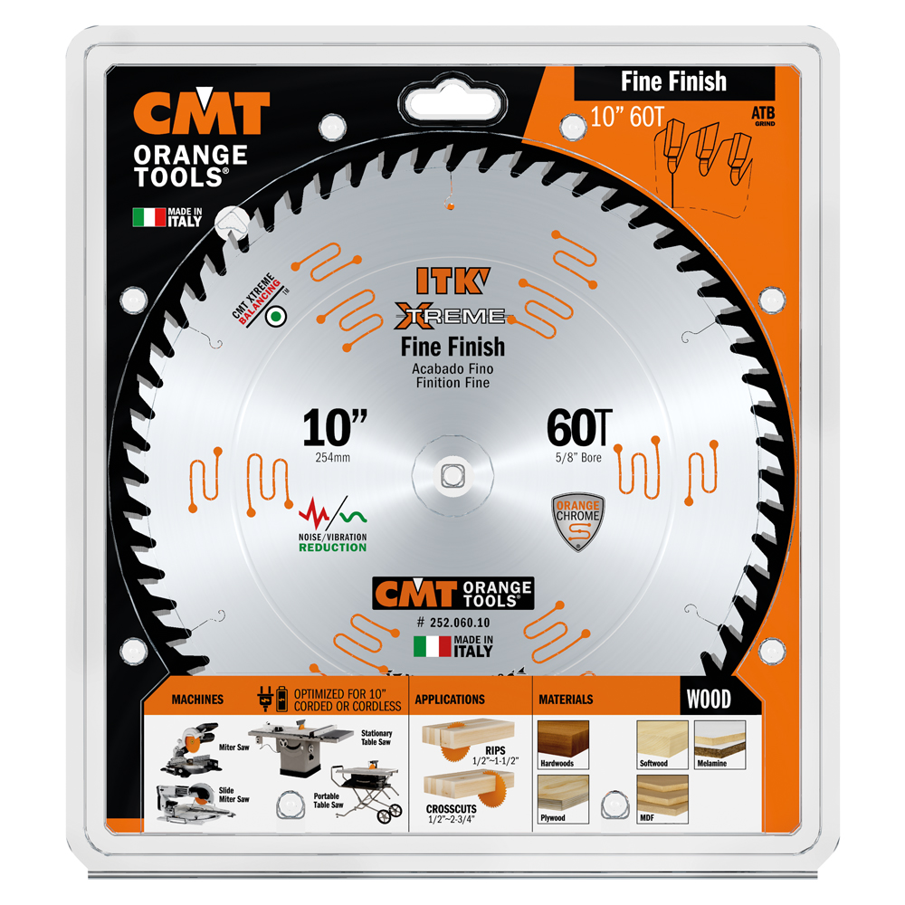 CMT 252.060.10 ITK Fine Cut Off 10″ X 60 X 5/8″