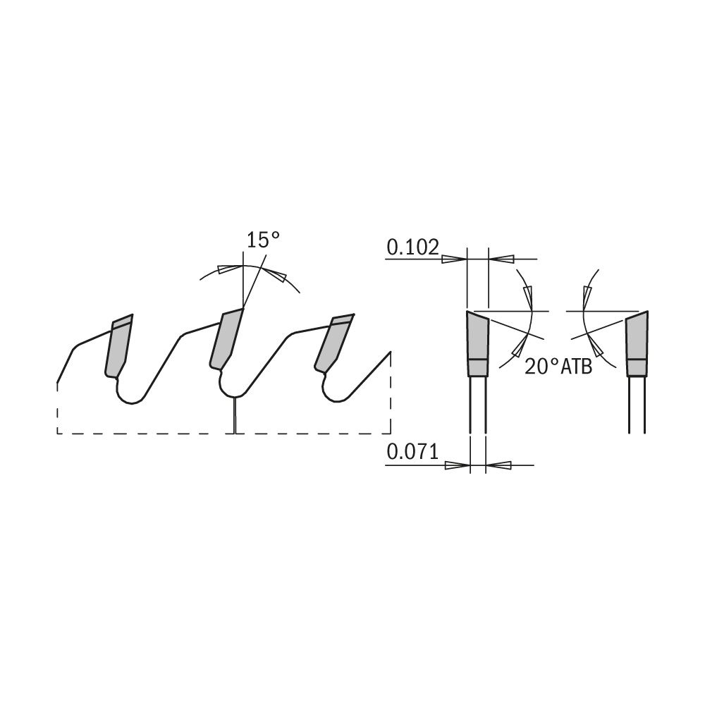 CMT 252.060.10 ITK Fine Cut Off 10″ X 60 X 5/8″