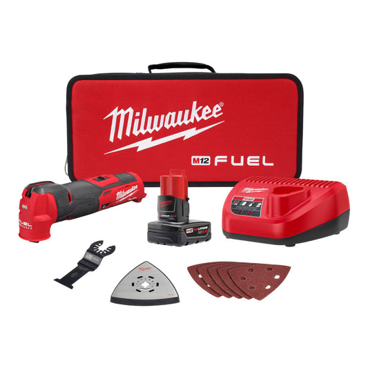 Milwaukee 2526-21XC M12 FUEL Cordless Brushless Oscillating Multi-Tool Kit