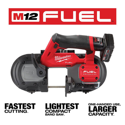 Milwaukee 2529-20 M12 FUEL 12 Volt Lithium-Ion Brushless Cordless Compact Band Saw - Tool Only