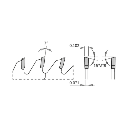 CMT 253.060.10 “ITK” Industrial Thin Kerf Saw Blades