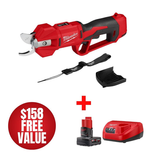 Milwaukee 2534-20 M12 Brushless Pruning Shears with FREE 4.0Ah Battery with Charger