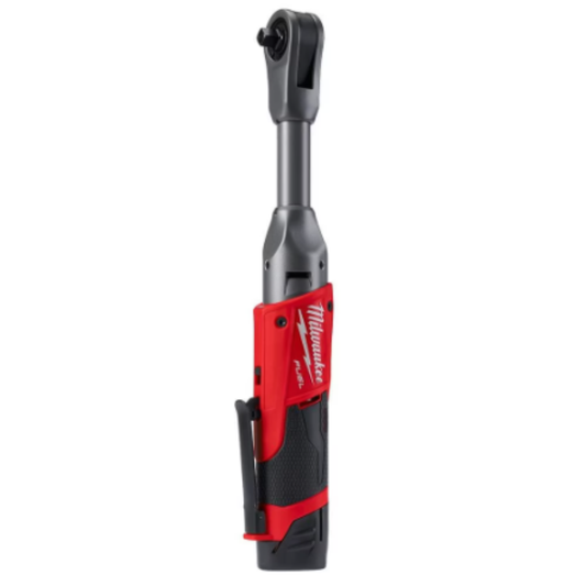 Milwaukee 2560-21 M12 FUEL 12-Volt Li-Ion Brushless Cordless 3/8 inch Extended Reach Ratchet Kit with One 2.0 Ah Battery