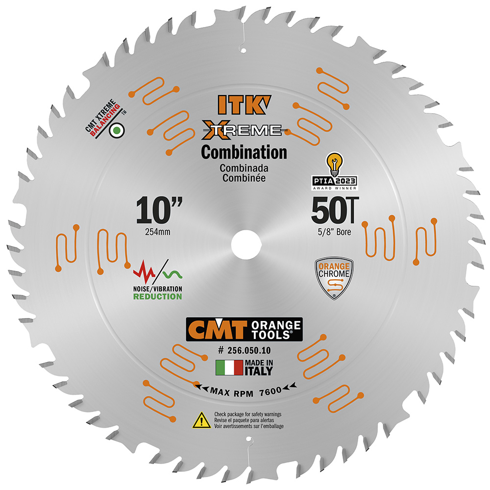 CMT 256.050.10 256-Series ITK Combination Circular Saw Blade 10"