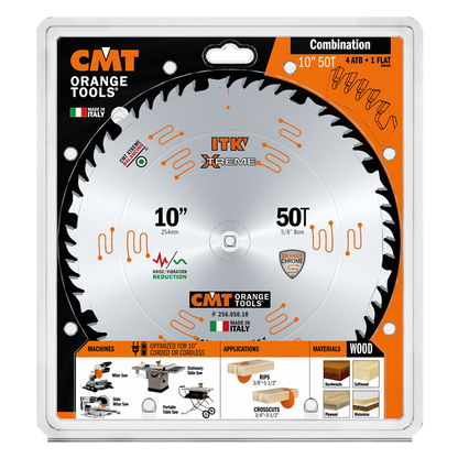 CMT 256.050.10 256-Series ITK Combination Circular Saw Blade 10"
