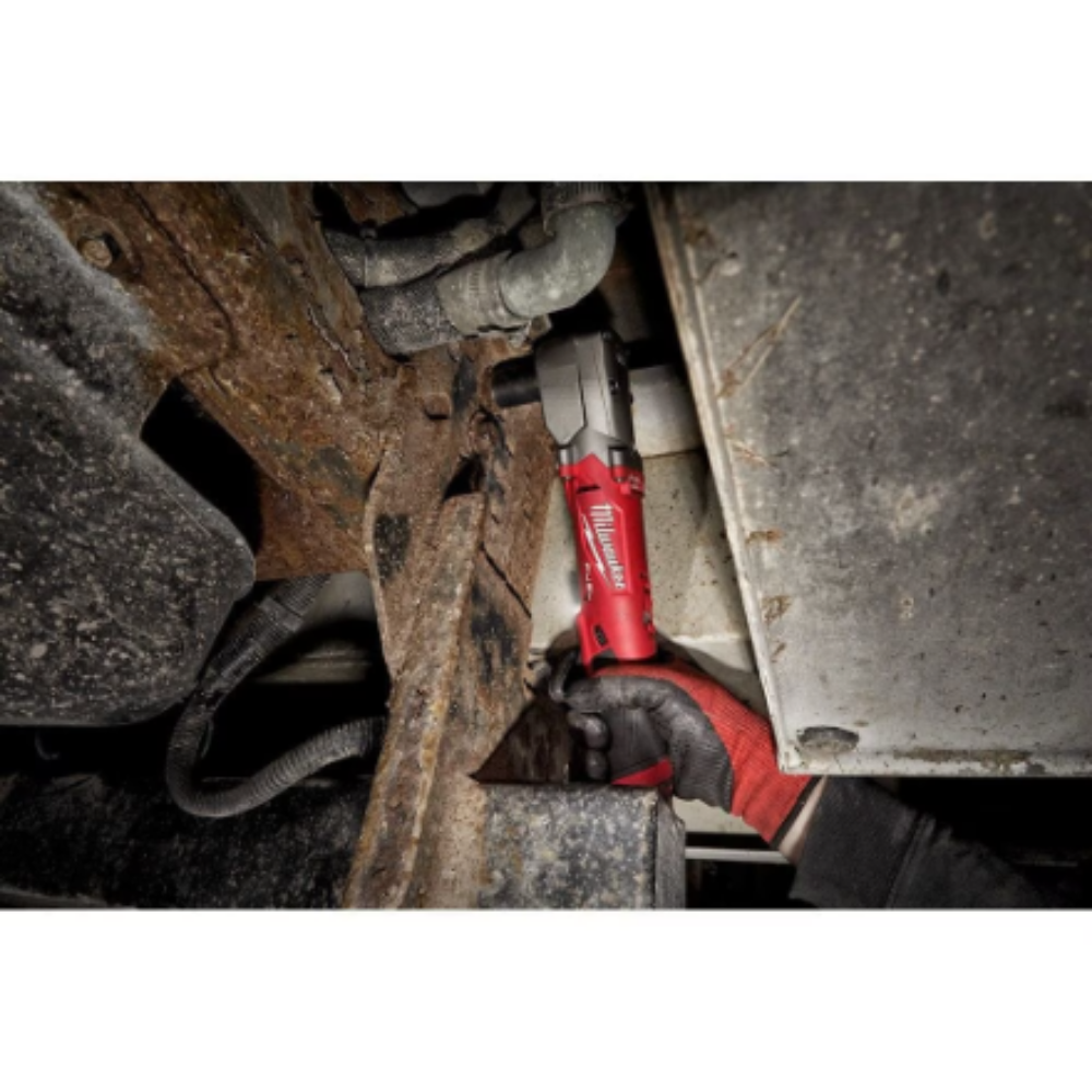 Milwaukee 2564-22 M12 FUEL Lithium-Ion Brushless Cordless 3/8-inch Right Angle Impact Wrench Kit with (2) 2.0Ah Batteries