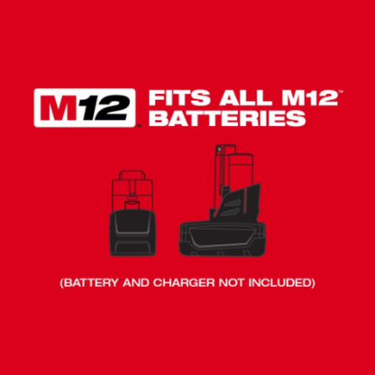 Milwaukee 2566-22 M12 FUEL 12-Volt Lithium-Ion Brushless Cordless High Speed 1/4 -inch Ratchet Kit with (2) Batteries