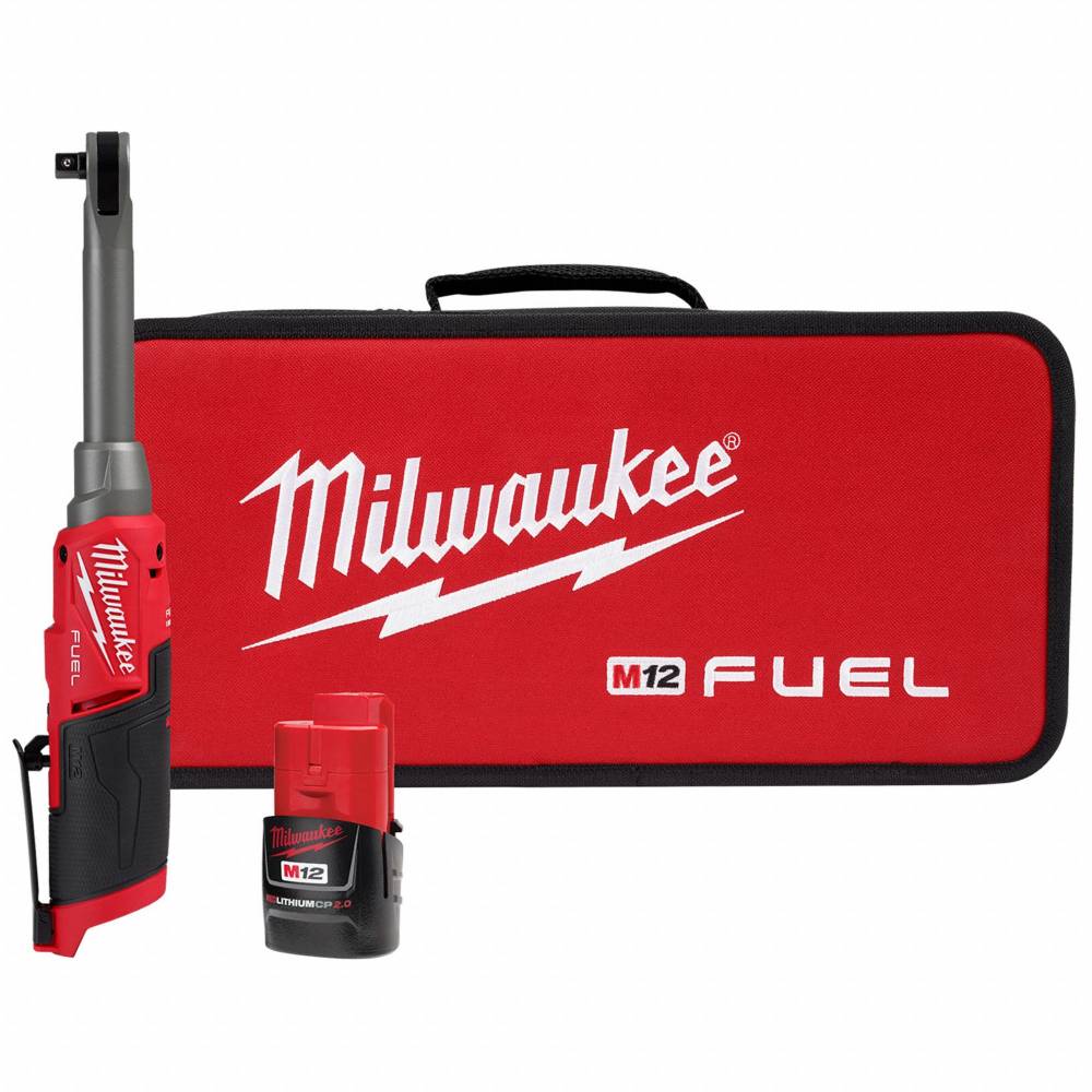 Milwaukee 2569-21 M12 FUEL Cordless Brushless 3/8in Extended Reach High Speed Ratchet Kit
