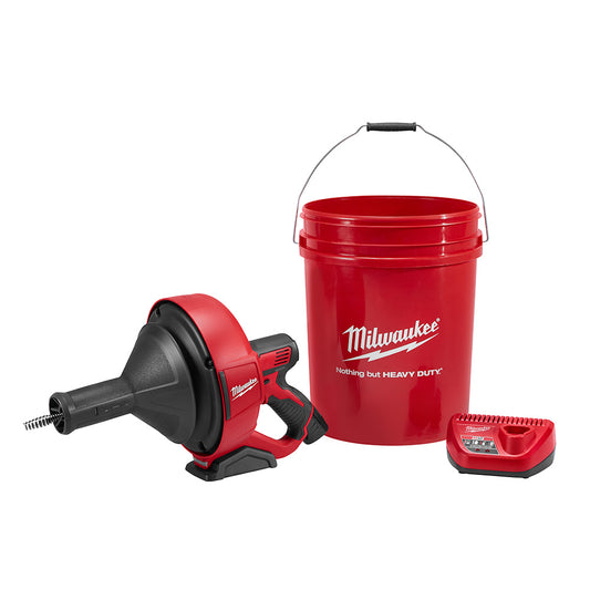 Milwaukee 2571-21 M12 Cordless Auger Drain Snake with 5/16in Cable Kit