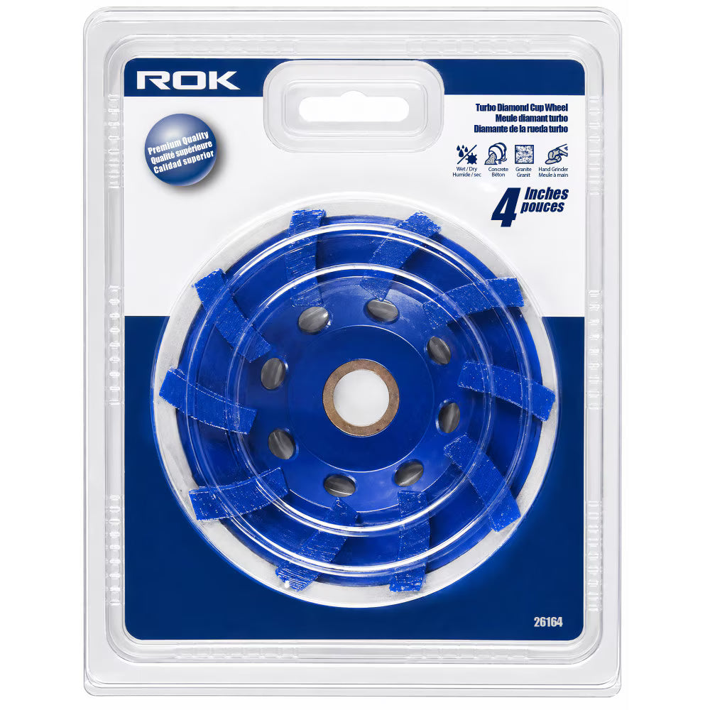 4" Turbo Diamond Cup Wheel | Concrete Grinding Wheel