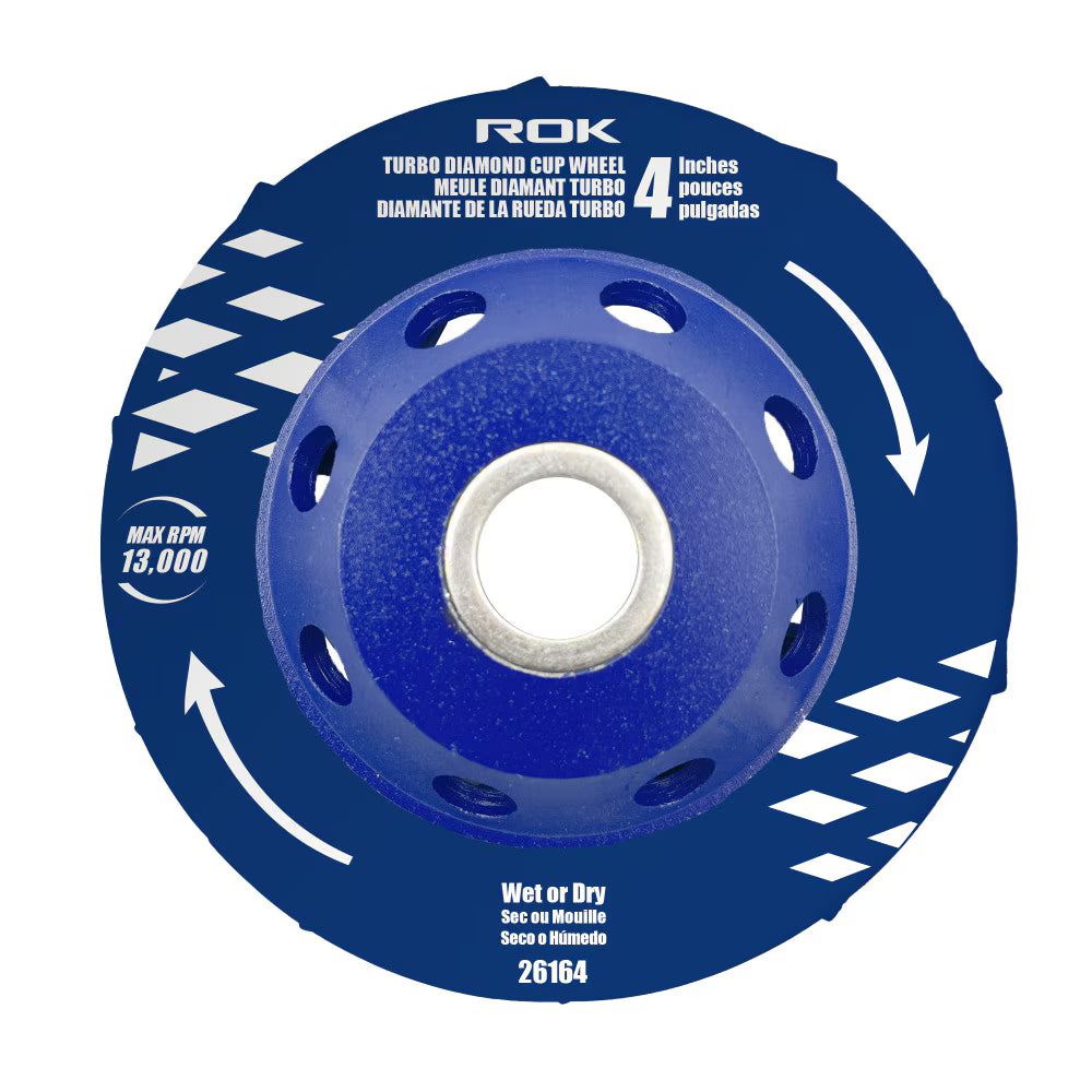 4" Turbo Diamond Cup Wheel | Concrete Grinding Wheel
