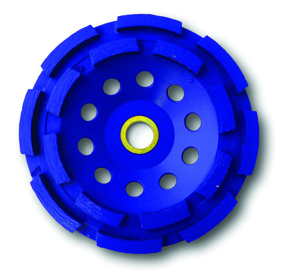 5" Double Row Segmented Diamond Cup Wheel for Concrete Grinding