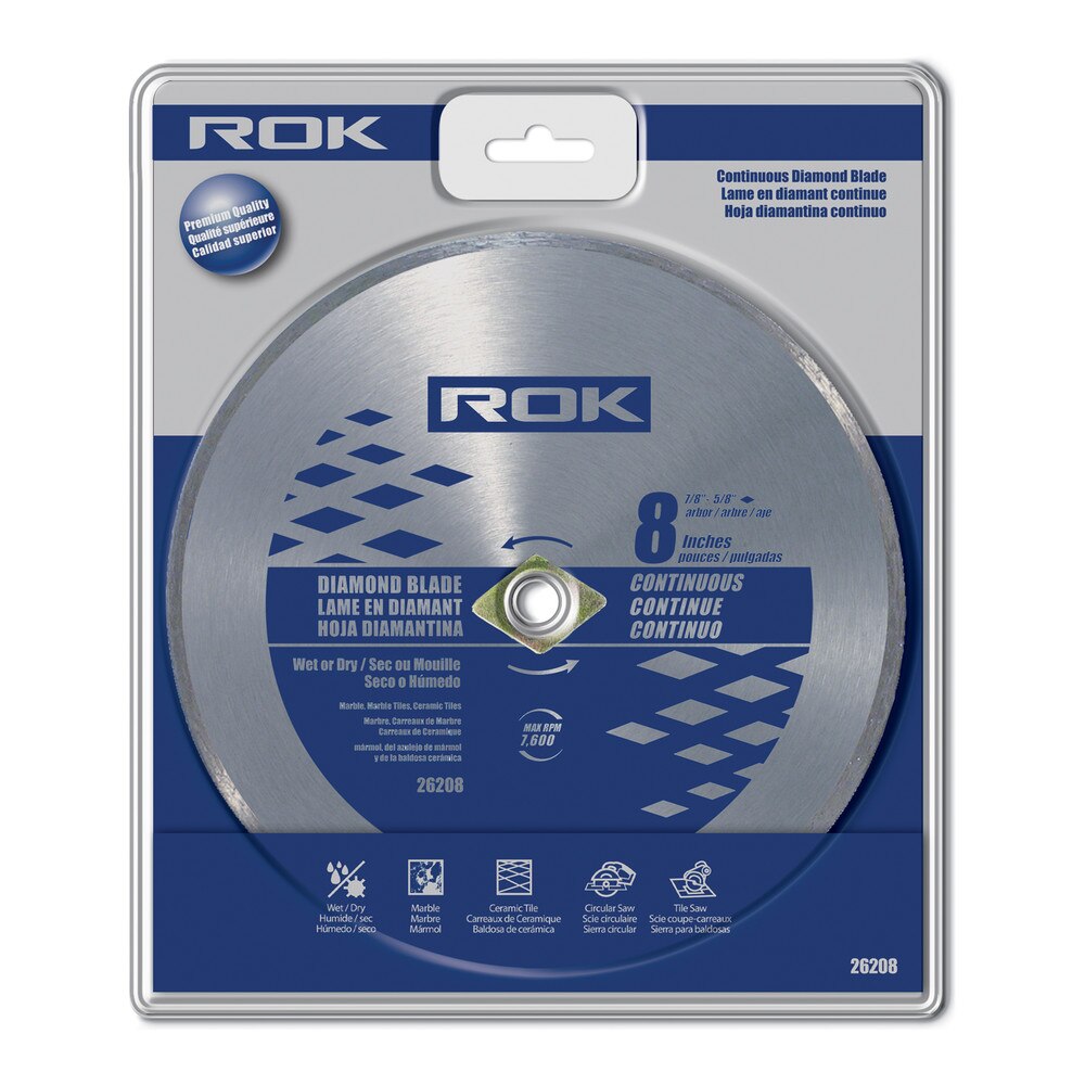 8" Continuous Rim Diamond Blade for Smooth Tile Cutting