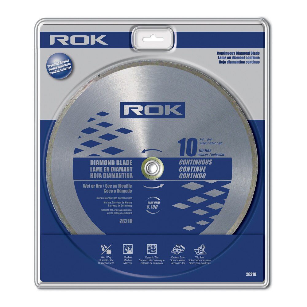 10" Continuous Rim Diamond Blade for Smooth Tile Cutting