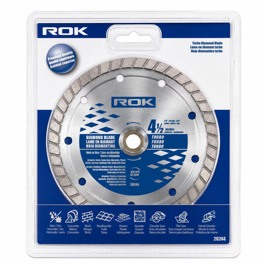 4-1/2" Turbo Diamond Blade for Concrete and Masonry Cutting