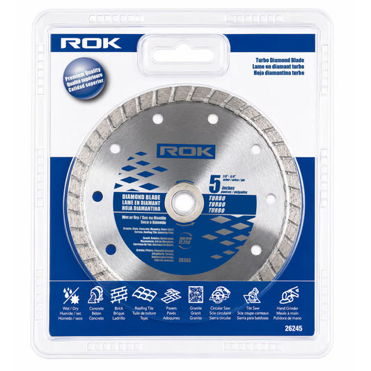 5" Turbo Diamond Blade for Concrete and Masonry Cutting