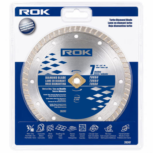 7" Turbo Diamond Blade for Concrete and Masonry Cutting