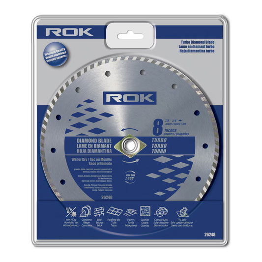 8" Turbo Diamond Blade for Concrete and Masonry Cutting