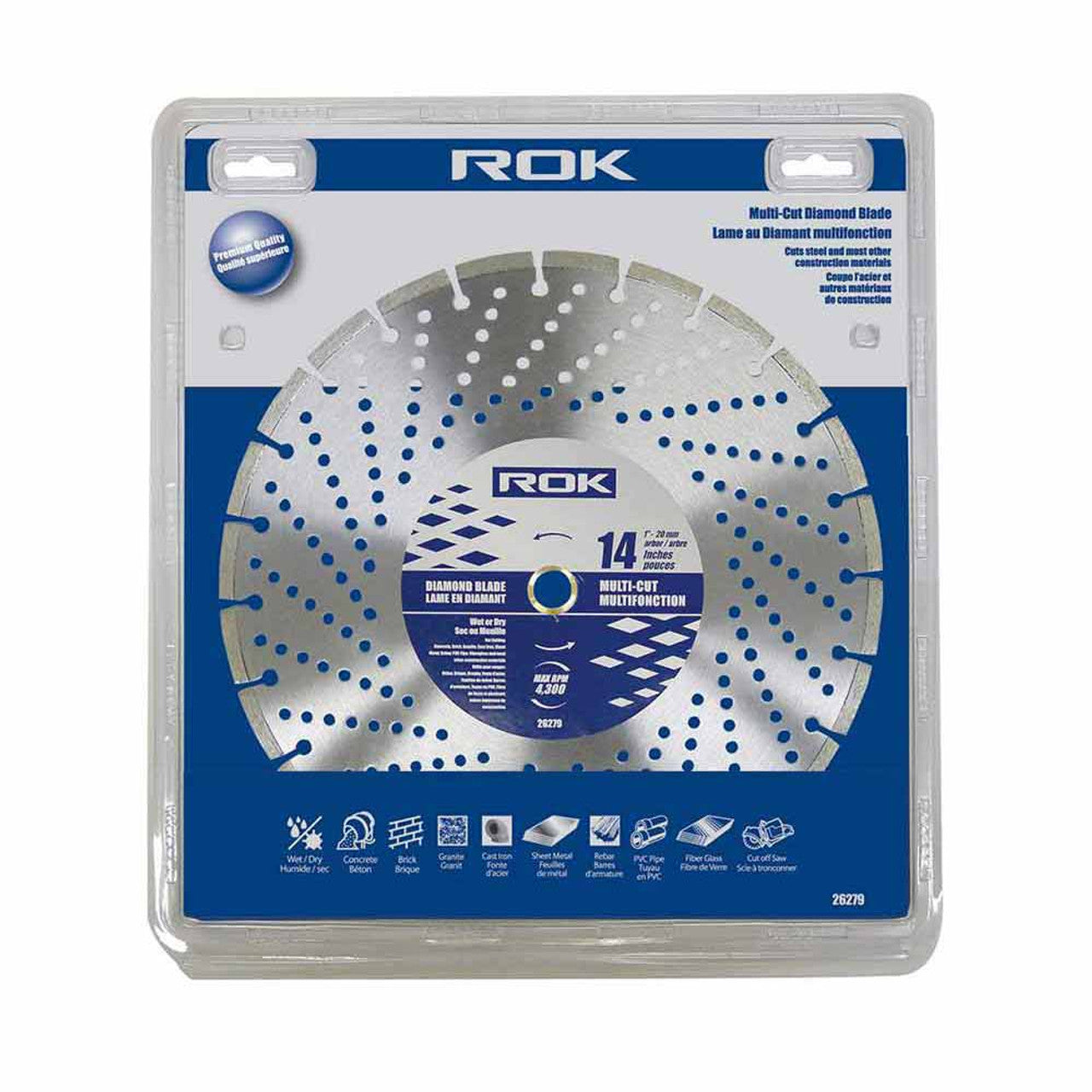 ROK 26279 14in Multi-Cut Diamond Blade - Pro Series