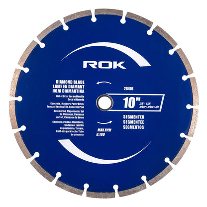 10" Segmented Diamond Blade for Concrete, Brick & Masonry