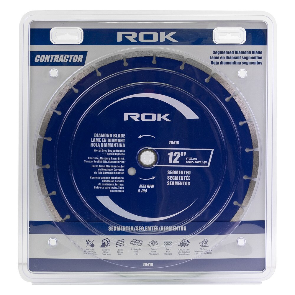 12" Segmented Diamond Blade for Concrete, Brick & Masonry