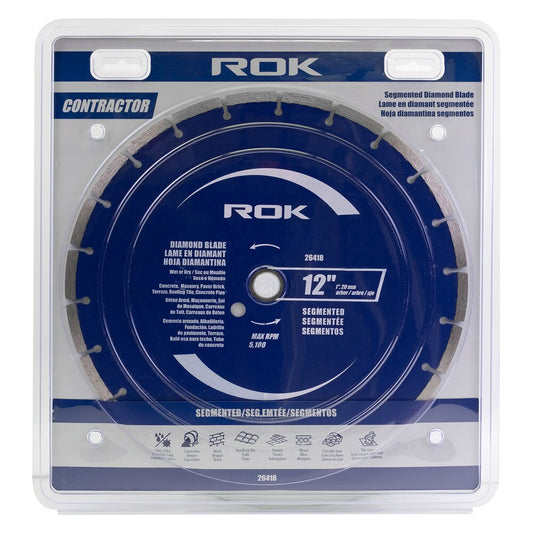 12" Segmented Diamond Blade for Concrete, Brick & Masonry
