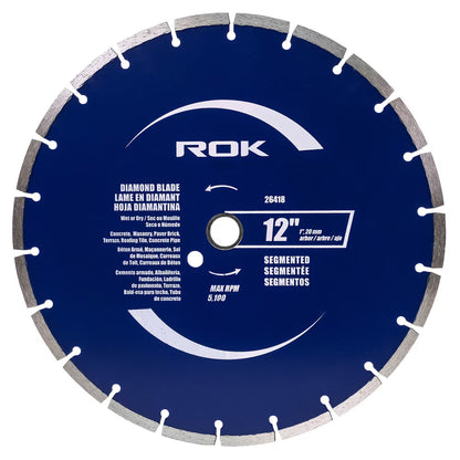 12" Segmented Diamond Blade for Concrete, Brick & Masonry