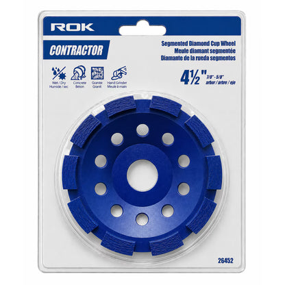 4-1/2" Segmented Diamond Cup Wheel for Concrete Grinding