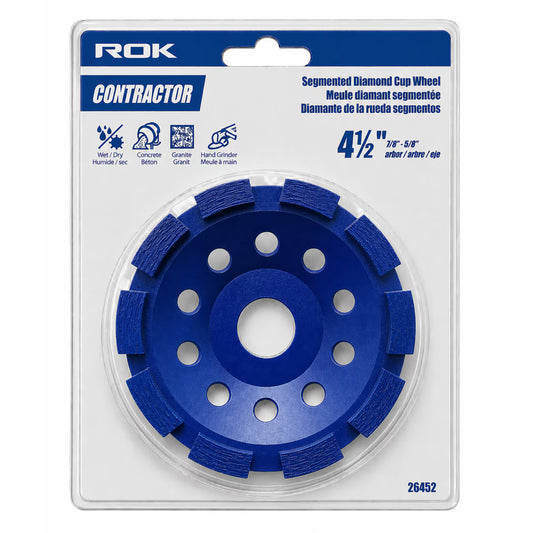 4-1/2" Segmented Diamond Cup Wheel for Concrete Grinding